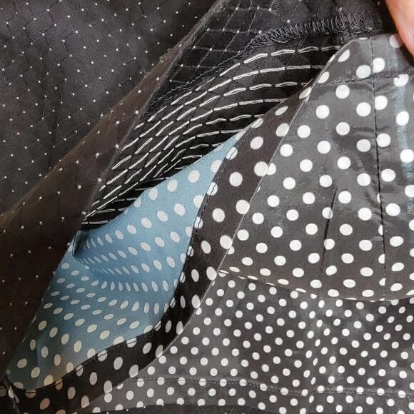 Express Design Studio Polka Dot Band Button Waist Mini Skirt Size 2 - Picture 8 of 12